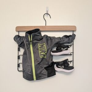 Nike Kids Matching Set - Gray and Neon Green